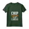 Chip Carving Is My Cardio - Maglietta con Collo a V per Scultori e Intagliatori - Ideale per Falegnami e Appassionati del Legno