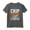 Chip Carving Is My Cardio - Maglietta Incisione in Legno per Intagliatori e Falegnami - Ideale per Hobbisti e Appassionati di Intaglio