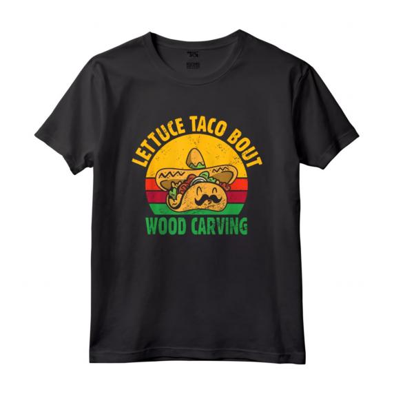 Scultura in Legno Gioco di Parole Citazione Taco Lover - Maglietta Specialista in Lavorazione del Legno per Intagliatori - Whittling è il Mio Cardio