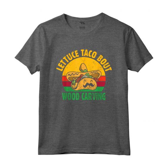 Scultura in Legno Gioco di Parole Citazione Taco Lover - Maglietta Specialista in Lavorazione del Legno per Intagliatori - Whittling è il Mio Cardio