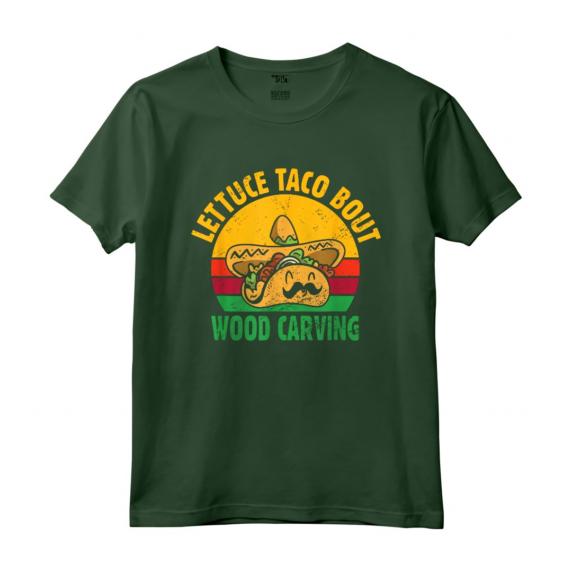 Scultura in Legno Gioco di Parole Citazione Taco Lover - Maglietta Specialista in Lavorazione del Legno per Intagliatori - Whittling è il Mio Cardio