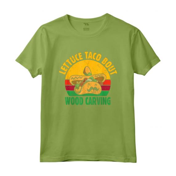 Scultura in Legno Gioco di Parole Citazione Taco Lover - Maglietta Specialista in Lavorazione del Legno per Intagliatori - Whittling è il Mio Cardio