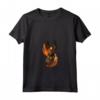 Donna Vulpine Totem Fire Fox - Maglietta Sciamanica con Collo a V - Regalo Compleanno per Amanti dello Sciamanesimo e degli Animali