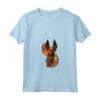 Donna Vulpine Totem Fire Fox - Maglietta Sciamanica con Collo a V - Regalo Compleanno per Amanti dello Sciamanesimo e degli Animali