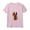 Donna Vulpine Totem Fire Fox - Maglietta Sciamanica con Collo a V - Regalo Compleanno per Amanti dello Sciamanesimo e degli Animali