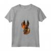 Donna Vulpine Totem Fire Fox - Maglietta Sciamanica con Collo a V - Regalo Compleanno per Amanti dello Sciamanesimo e degli Animali