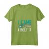 I Came I Saw I Built It - Maglietta Falegnameria con Collo a V - Ideale per Tornitori e Boscaioli