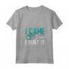 I Came I Saw I Built It - Maglietta Falegnameria con Collo a V - Ideale per Tornitori e Boscaioli
