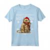 Buon Natale Ornamento Selkirk Rex Gatto - Maglietta Natale Babbo Natale - Regalo Divertente per Amanti dei Gatti