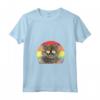 Donna LGBTQ Selkirk Rex Cat Retro Rainbow Love Pride Maglietta con Collo a V - Love is Love - Ideale per Gay Pride e Eventi LGBTQ+
