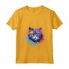 Donna Splash Art Selkirk Rex - Faccia di Gatto Colorata Maglietta con Collo a V - Celebra la Bellezza Felina - Ideale per Amanti dei Gatti