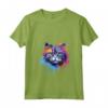 Donna Splash Art Selkirk Rex - Faccia di Gatto Colorata Maglietta con Collo a V - Celebra la Bellezza Felina - Ideale per Amanti dei Gatti