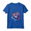 Donna Splash Art Selkirk Rex - Faccia di Gatto Colorata Maglietta con Collo a V - Celebra la Bellezza Felina - Ideale per Amanti dei Gatti