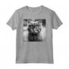 Selkirk Rex Cat Fotografia cinematografica in bianco e nero Maglietta - Ideale per Compleanni, Natale e Amanti dei Gatti