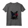 Donna Selkirk Rex Cat 4 luglio America USA Bandiera Maglietta con Collo a V - Regalo per Proprietari di Gatti - Ideale per Natale, Ringraziamento o Compleanni