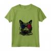 Donna Selkirk Rex Cat 4 luglio America USA Bandiera Maglietta con Collo a V - Regalo per Proprietari di Gatti - Ideale per Natale, Ringraziamento o Compleanni