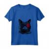 Donna Selkirk Rex Cat 4 luglio America USA Bandiera Maglietta con Collo a V - Regalo per Proprietari di Gatti - Ideale per Natale, Ringraziamento o Compleanni
