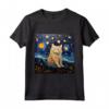 Selkirk Rex Cat Notte stellata - Maglietta per Amanti Selkirk Rex Cat - Ideale per Selkirk Rex Cat Mom o Selkirk Rex Cat Dad