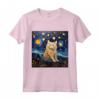 Selkirk Rex Cat Notte stellata - Maglietta per Amanti Selkirk Rex Cat - Ideale per Selkirk Rex Cat Mom o Selkirk Rex Cat Dad