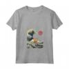 Divertente Animale da Surf a Forma di Gatto Selkirk Rex Kanagawa Wave Maglietta con Collo a V - Regalo Unico per Amanti dei Gatti Selkirk Rex