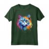 Selkirk Rex Cat Face Splash Art - Colorato Maglietta per Amanti dei Gatti - Ideale per Mostrare l'Amore per i Selkirk Rex