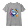 Selkirk Rex Cat Face Splash Art - Colorato Maglietta per Amanti dei Gatti - Ideale per Mostrare l'Amore per i Selkirk Rex
