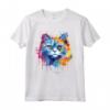 Selkirk Rex Cat Face Splash Art - Colorato Maglietta per Amanti dei Gatti - Ideale per Mostrare l'Amore per i Selkirk Rex