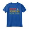 Best Selkirk Rex Mom Ever With Feline Paw Graphic - Maglietta Selkirk Rex per Donne Amanti del Gattino - Vestiti per Proprietari e Allevatori