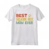 Best Selkirk Rex Mom Ever With Feline Paw Graphic - Maglietta Selkirk Rex per Donne Amanti del Gattino - Vestiti per Proprietari e Allevatori