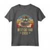 Selkirk Rex Gatto Miglior Gatto Papà Mai Retro Beach Vibe Maglietta - Design retrò per Amanti dei Gatti e Vacanze Estive