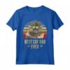 Selkirk Rex Gatto Miglior Gatto Papà Mai Retro Beach Vibe Maglietta - Design retrò per Amanti dei Gatti e Vacanze Estive