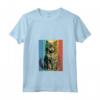 Selkirk Rex Ritratto di Gatto Stile Vintage Mamma Papà - Maglietta con Collo a V Ideale per Regali di Natale, Ringraziamento o Compleanni