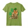Leprechaun Selkirk Rex St Patricks Day Shamrock Paw Maglietta - Regalo per Amanti dei Gatti - Ideale per San Patrizio