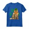 Leprechaun Selkirk Rex St Patricks Day Shamrock Paw Maglietta - Regalo per Amanti dei Gatti - Ideale per San Patrizio
