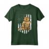Bandiera Americana Selkirk Rex 4 Luglio Gatto Maglietta - Regalo Unico per Amanti dei Gatti