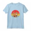 Selkirk Rex al Tramonto - Design Vintage Maglietta per Amanti dei Gatti - Ideale per Regali Speciali