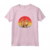 Selkirk Rex al Tramonto - Design Vintage Maglietta per Amanti dei Gatti - Ideale per Regali Speciali