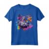 Colorato Selkirk Rex Cat Face Splash Art Maglietta - Design Artistico per Amanti dei Gatti Selkirk Rex