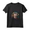 Selkirk Rex - Maglietta Stained Glass Design con Collo a V - Celebra l'Amore per i Gatti