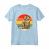 Divertente Vintage Tramonto Selkirk Rex Gatto Maglietta - Regalo per Amanti dei Gatti - Ideale per gli Amanti degli Animali