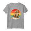 Divertente Vintage Tramonto Selkirk Rex Gatto Maglietta - Regalo per Amanti dei Gatti - Ideale per gli Amanti degli Animali