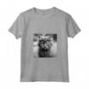 Selkirk Rex Cat Fotografia Cinematografica in Bianco e Nero - Maglietta con Collo a V per Amanti dei Gatti - Ideale per Compleanni e Feste