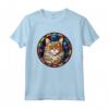 Selkirk Rex - Piombo in Vetro Colorato, Maglietta con Motivo Gatto - Capolavoro di Arte e Devozione per gli Amanti dei Gatti