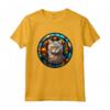 Selkirk Rex - Gatto in vetro colorato Stained Glass Design - Maglietta per Amanti dei Gatti - Regalo Unico per gli Amanti degli Animali