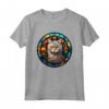 Selkirk Rex - Gatto in vetro colorato Stained Glass Design - Maglietta per Amanti dei Gatti - Regalo Unico per gli Amanti degli Animali