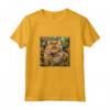 Selkirk Rex Gatto Giardino Fiori Pittura - Maglietta per Genitori di Selkirk Rex - Ideale per Amanti dei Gatti