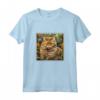 Selkirk Rex Gatto Giardino Fiori Pittura - Maglietta per Genitori di Selkirk Rex - Ideale per Amanti dei Gatti