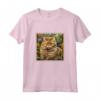 Selkirk Rex Gatto Giardino Fiori Pittura - Maglietta per Genitori di Selkirk Rex - Ideale per Amanti dei Gatti