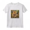 Selkirk Rex Gatto Giardino Fiori Pittura - Maglietta per Genitori di Selkirk Rex - Ideale per Amanti dei Gatti