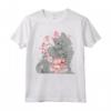 Cherry Blossom - Selkirk Rex Gatto Fiori Floreali Maglietta - Tee Carina per Amanti dei Gatti e della Primavera